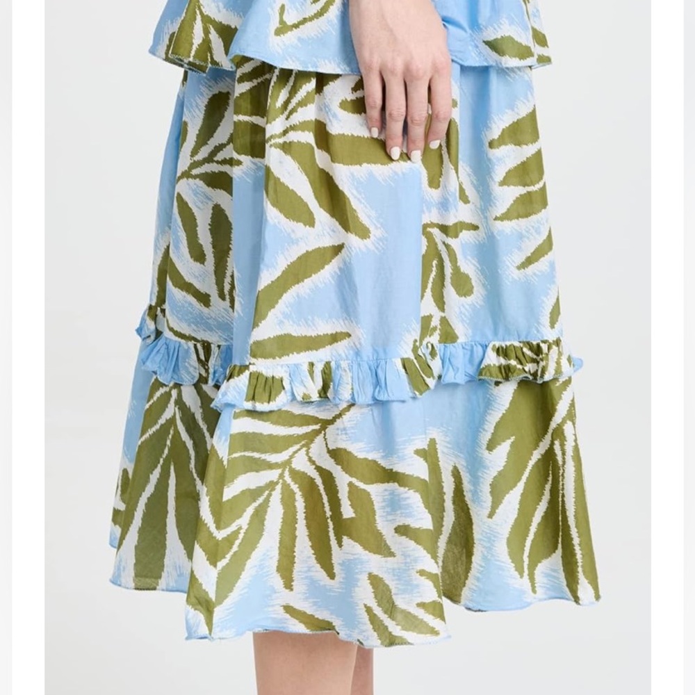 Tanya Taylor‎ Polina Top and Hazelle Skirt Matching Set Tropical Print Size: 1X - Picture 5 of 9